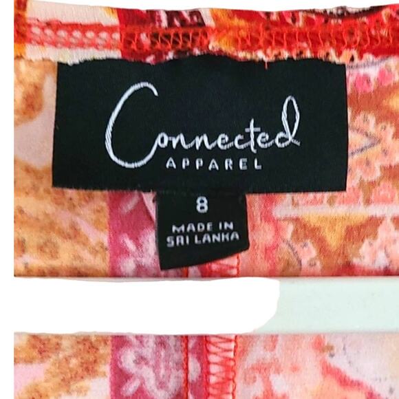 Connected Apparel Women’s Patch-Work Sleeveless Fit-&-Flare Sundress Size 8 - Picture 4 of 6